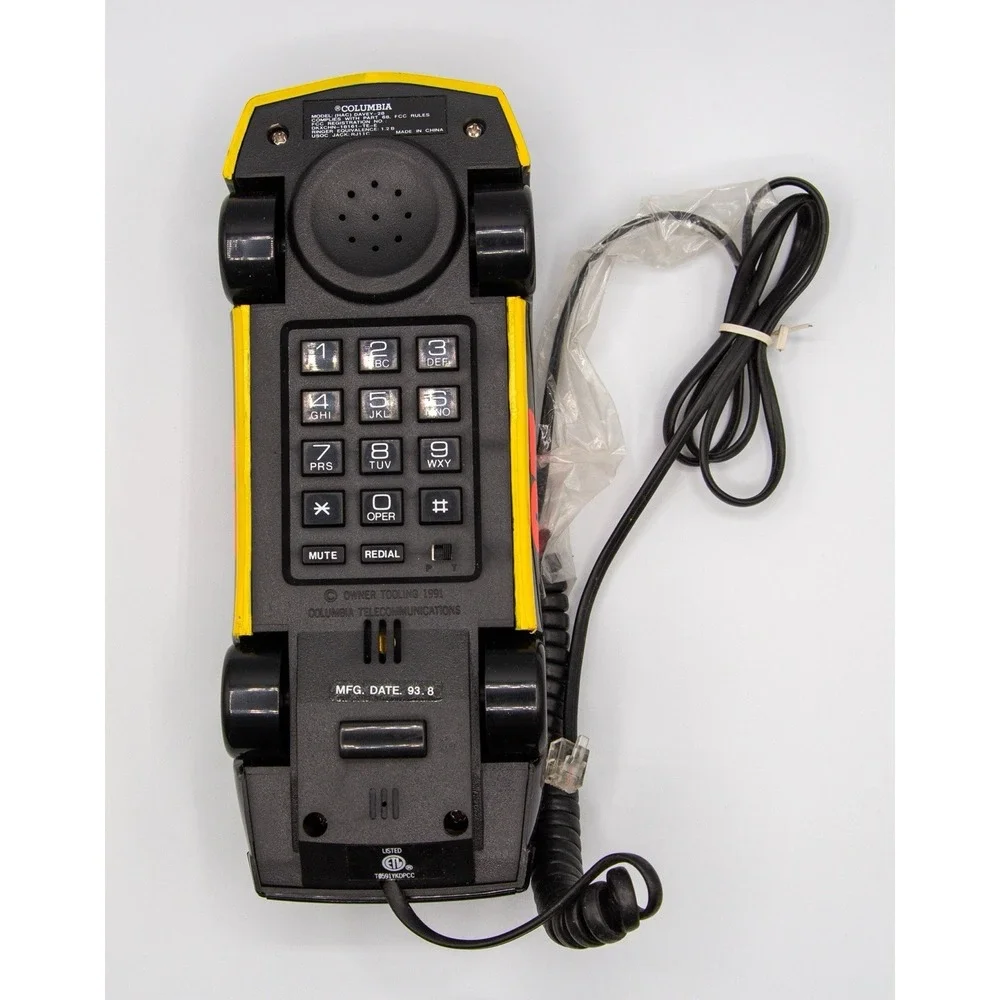 Davey Allison Havoline NASCAR Phone Columbia‎ Tel Vintage Landline With Box